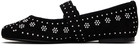 Coperni Black Belt Ballerina Flats