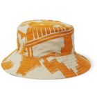 LOVAT&GREEN - Reversible Printed Cotton Bucket Hat - Orange