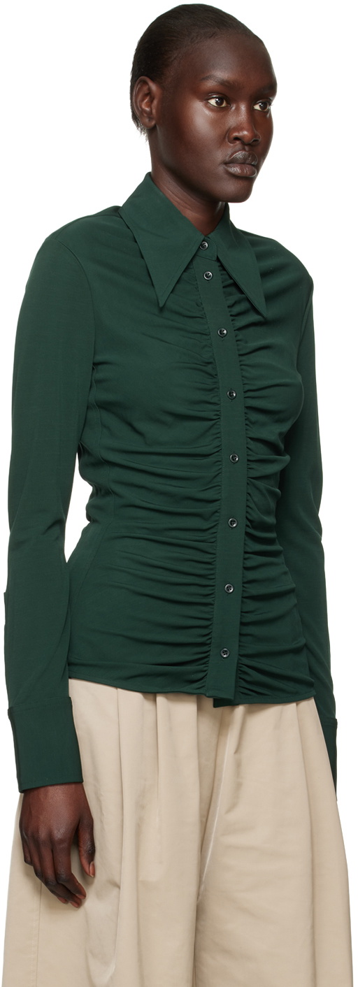 Proenza Schouler Green Proenza Schouler White Label Shirt Proenza