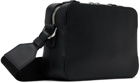 BOSS Black Leather Messenger Bag