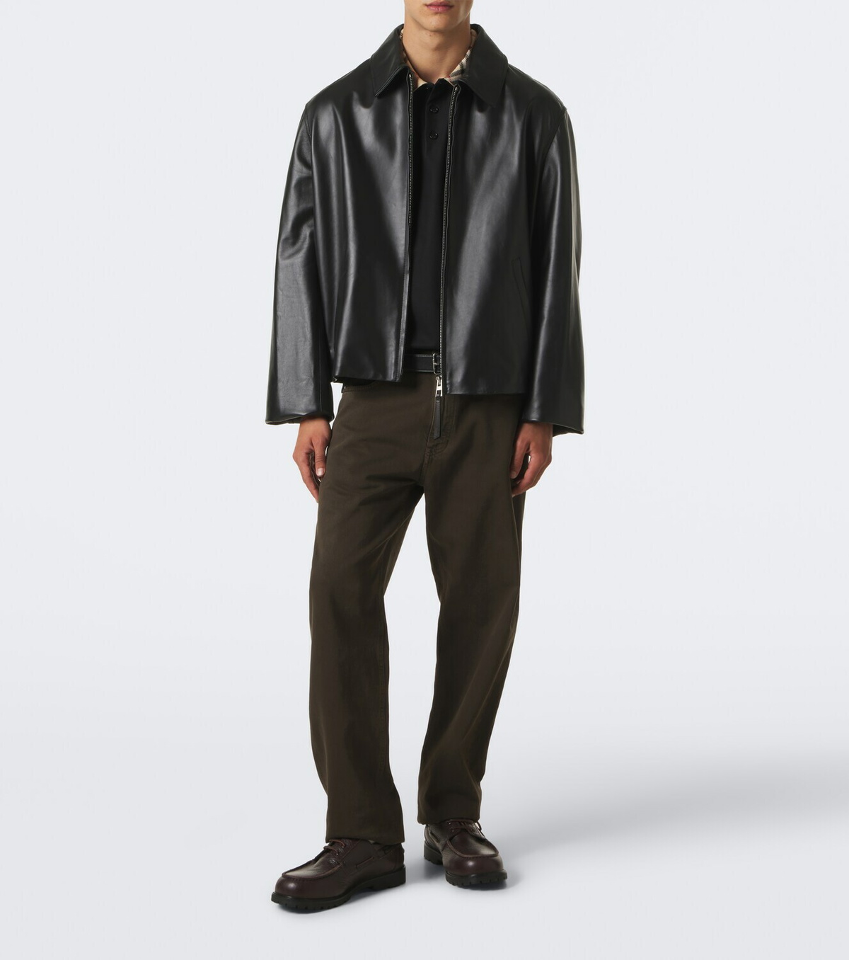 Burberry Burberry Check cotton piqué polo shirt