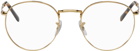 Ray-Ban Gold Round Glasses
