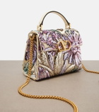 Valentino Garavani VSling Mini sequined satin top-handle bag