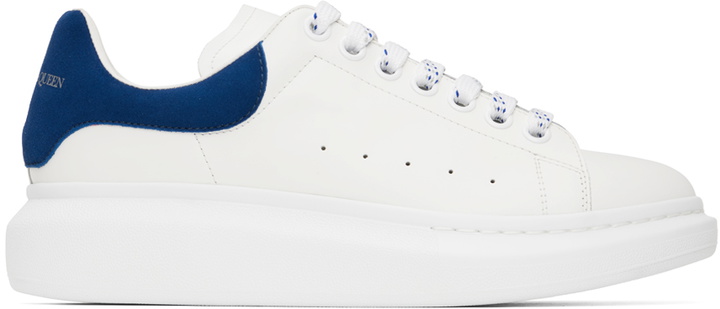 Photo: Alexander McQueen White & Blue Oversized Sneakers