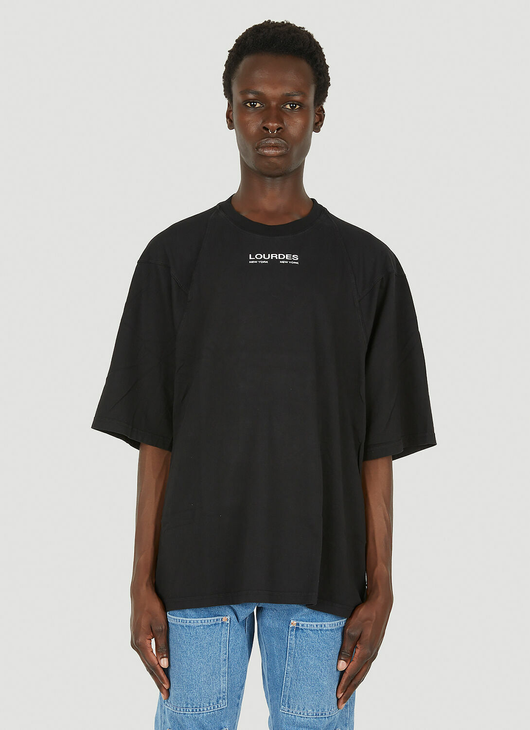 Lourdes Logo Print Graphic T-Shirt