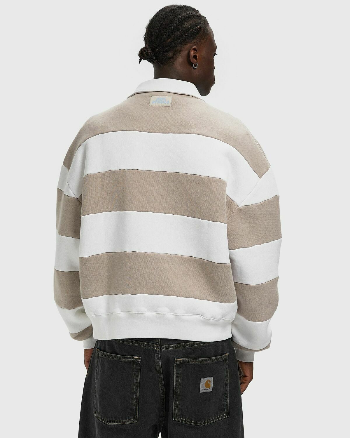 Axel Arigato Shift Striped Sweatshirt white/beige Mens Hoody