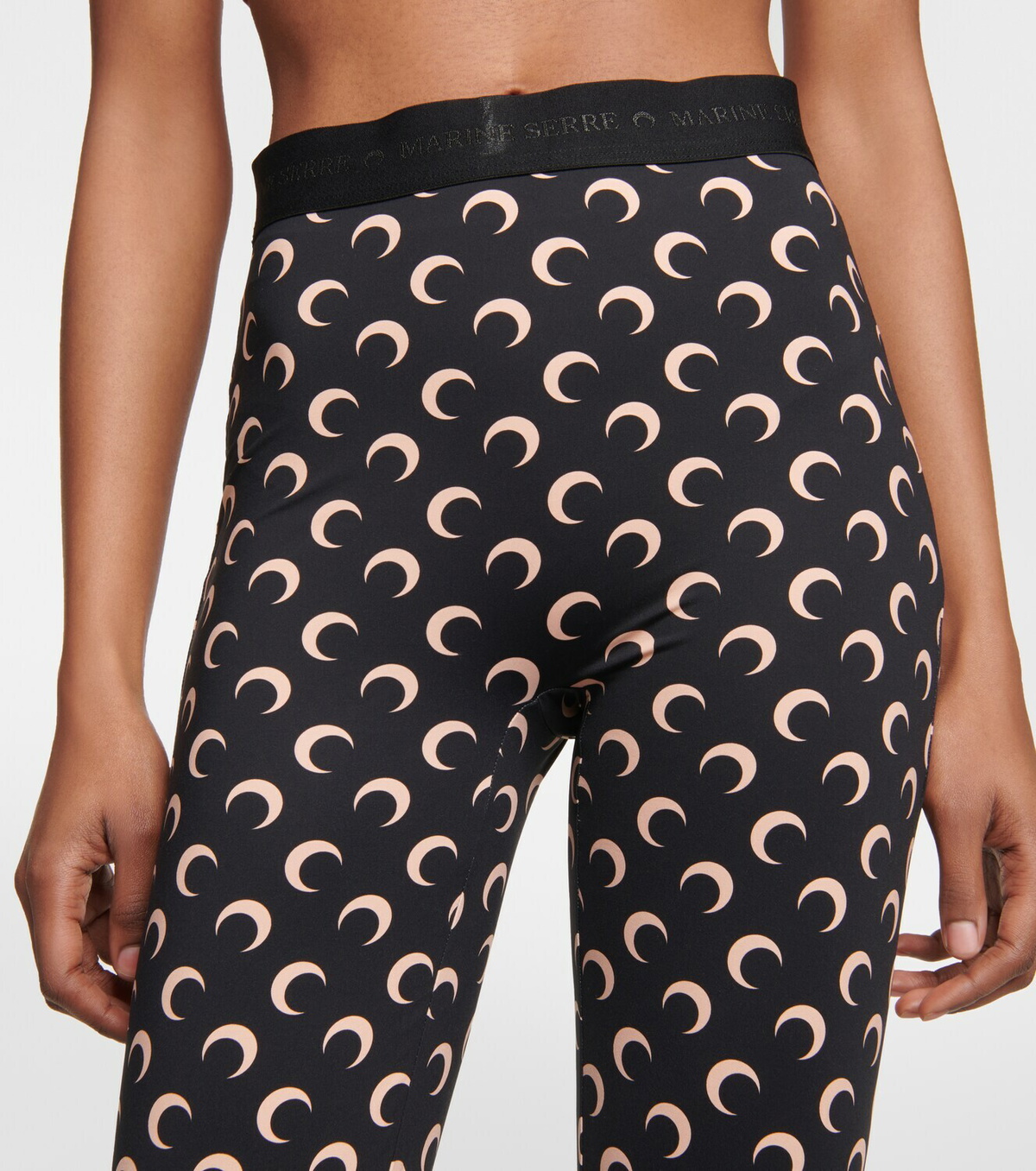 Marine Serre - Printed jersey leggings