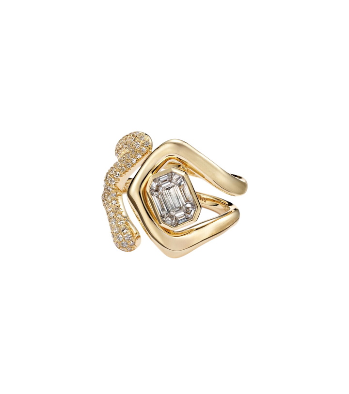 Photo: Shay Jewelry Zar 18kt gold ring with diamonds