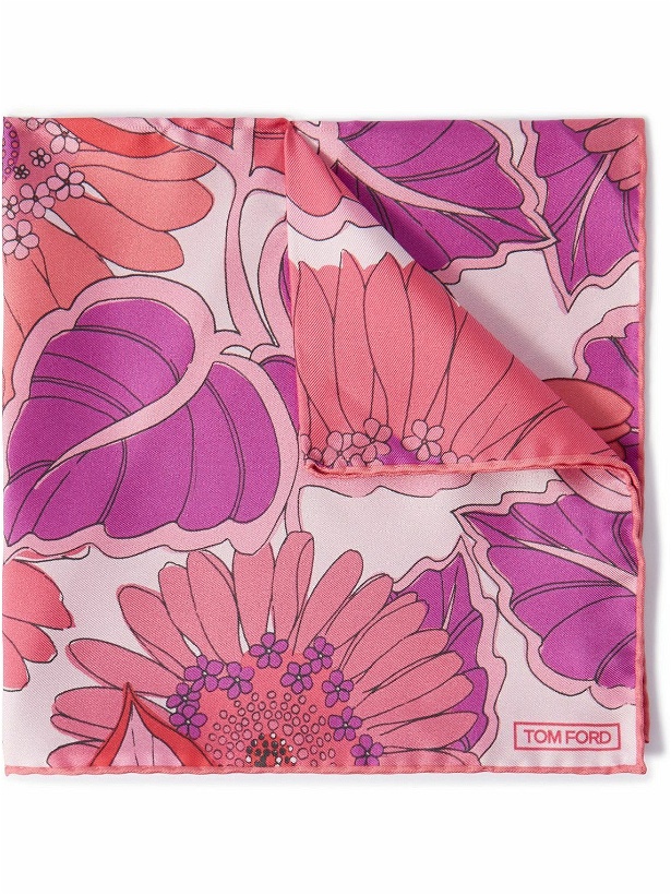 Photo: TOM FORD - Floral-Print Silk-Twill Pocket Square
