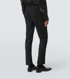 Dolce&Gabbana Wool-blend gabardine tuxedo pants