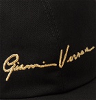 Versace - Logo-Embroidered Cotton-Twill Baseball Cap - Black