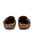 Birkenstock Boston in Dark Brown Smooth Leather