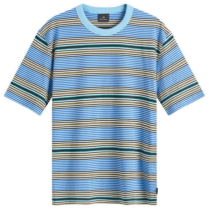 Photo: Paul Smith Men's Multi Stripe T-Shirt in Multicolour