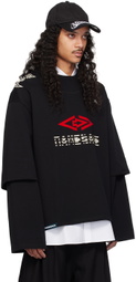 NAMESAKE Black Mayo Double Sleeve T-shirt