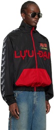 LU'U DAN Black & Red Shell Jacket