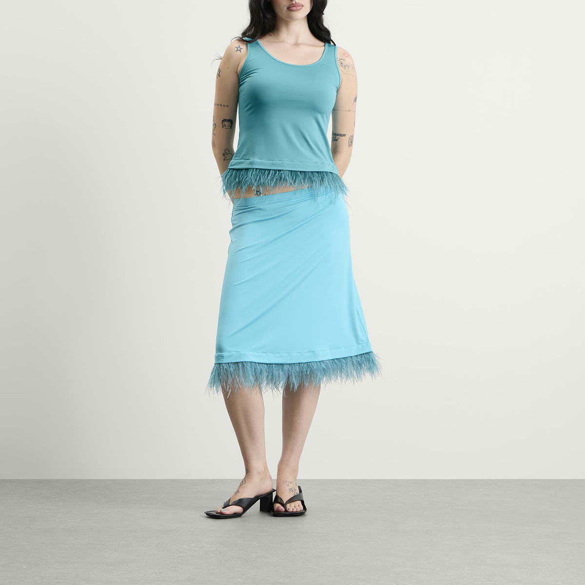 Hosbjerg Women's Esme Top in Aqua Blue