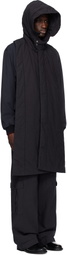 Dries Van Noten Navy Hooded Cotton Vest