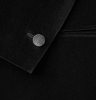 The Row - Black Archer Slim-Fit Shawl-Collar Cotton-Velvet Tuxedo Jacket - Black