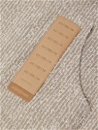 4SDesigns - Jerga Leather-Trimmed Tweed Hoodie - White