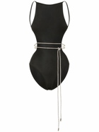 ALEXANDRE VAUTHIER - Viscose Knit Bodysuit W/embellished Belt