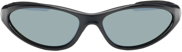 Photo: Marine Serre Black Vuarnet Edition Injected Visionizer Sunglasses