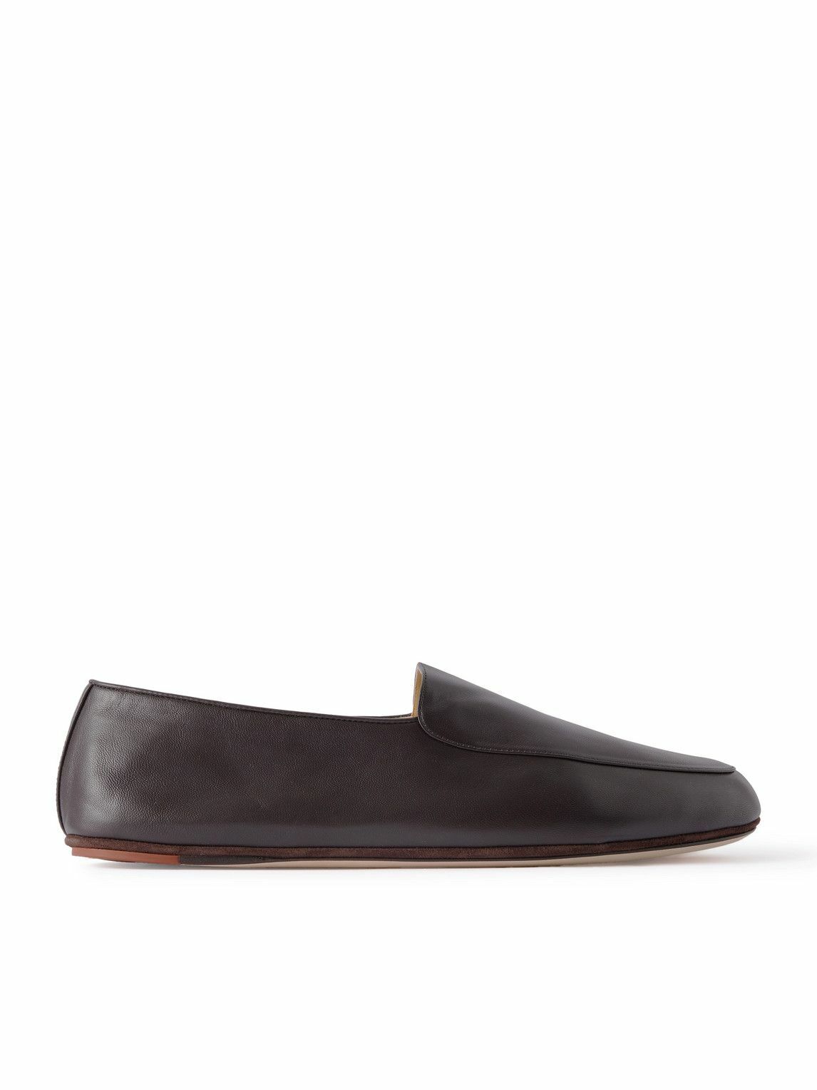 Loro Piana - Anton Walk Leather Loafers - Brown