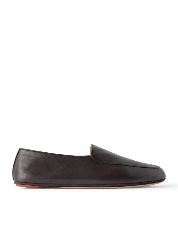 Photo: Loro Piana - Anton Walk Leather Loafers - Brown