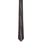 Alexander McQueen Black Selvedge Stripe Tie