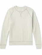 Sunspel - Brushed Cotton-Jersey Sweatshirt - White