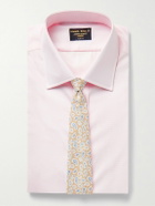 Emma Willis - Genio Slim-Fit Cutaway-Collar Cotton-Piqué Shirt - Pink