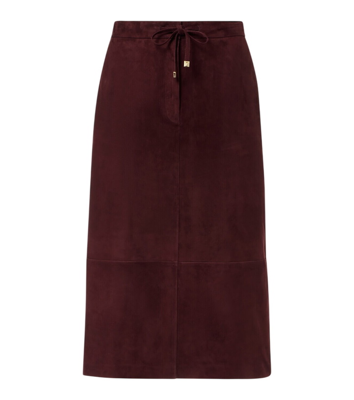 Photo: 'S Max Mara Suede midi skirt