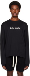 Palm Angels Black Printed Long Sleeve T-Shirt