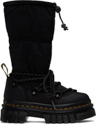 Dr. Martens Black Audrick Padded Hi Platform Tall Boots