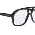 Loewe Eyewear Slim Pilot Optical Glasses in Black 