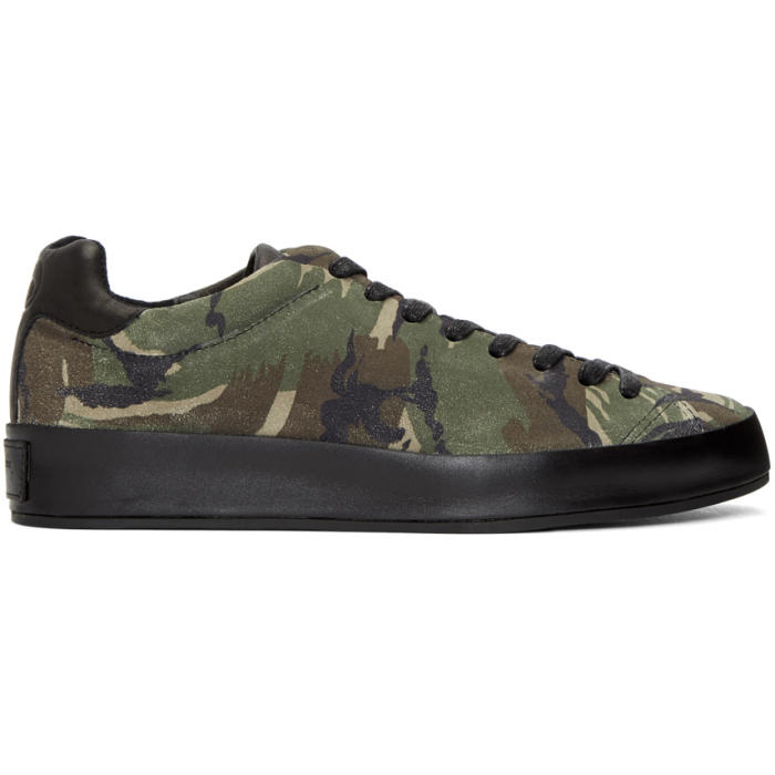 Photo: Rag and Bone Green Camo Suede  RB1 Sneakers