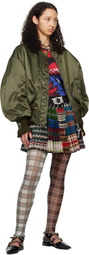 Chopova Lowena Khaki Slash Bomber Jacket