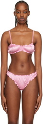 softandwet SSENSE Exclusive Pink Frilled Bra