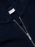 Hamilton And Hare - Cotton-Terry Zip-Up Hoodie - Blue