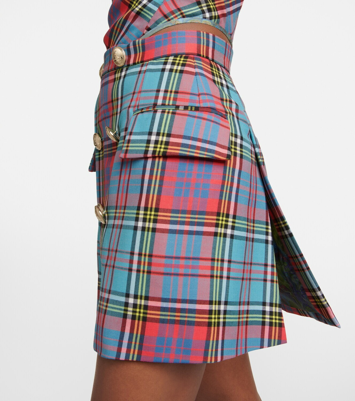 スカート Vivienne Westwood Wool mini skirt with tartan pattern Wool mini skirt Vivienne Westwood Multicolour size 36 FR in