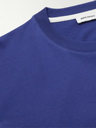 Norse Projects - Johannes Logo-Print Cotton-Jersey T-Shirt - Blue