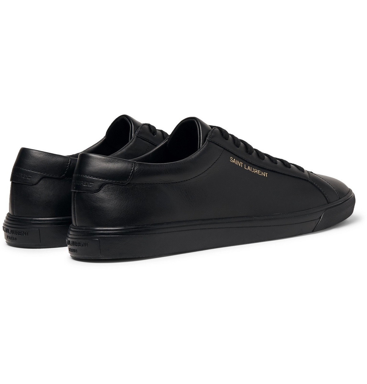 SAINT LAURENT - Andy Leather Sneakers - Black Saint Laurent