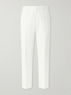 Paul Smith - Straight-Leg Cotton and Linen-Blend Twill Trousers - White
