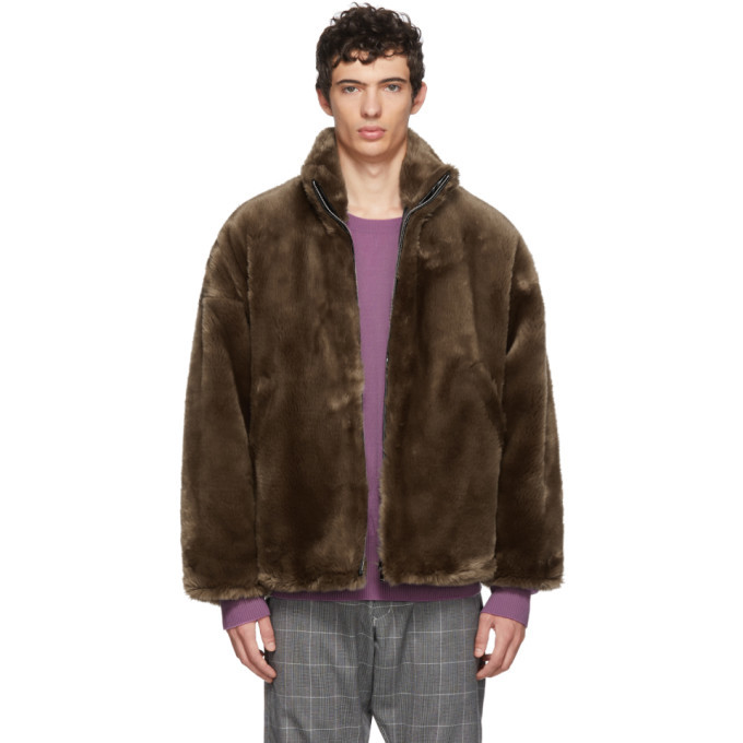 sulvam fake fur vest