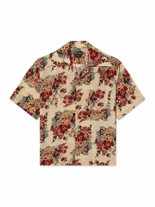 Photo: KAPITAL - Camp-Collar Floral-Print Woven Shirt - Neutrals