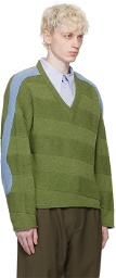Kiko Kostadinov Green Delian Sweater