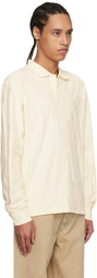 Soulland Off-White Robert Plush Long Sleeve Polo