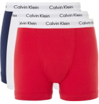 Calvin Klein Underwear - Three-Pack Stretch-Cotton Boxer Briefs - Red