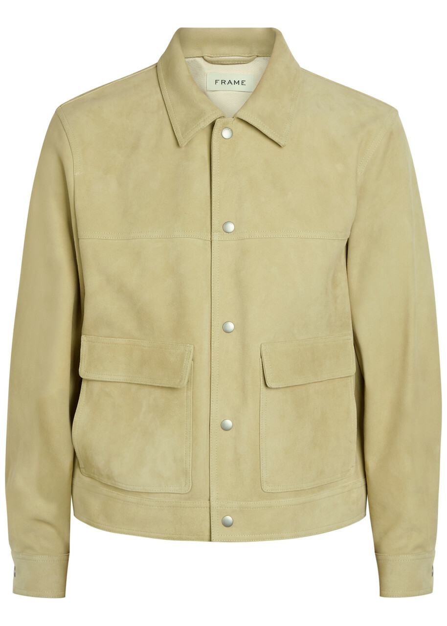 Frame Suede Jacket Light Green