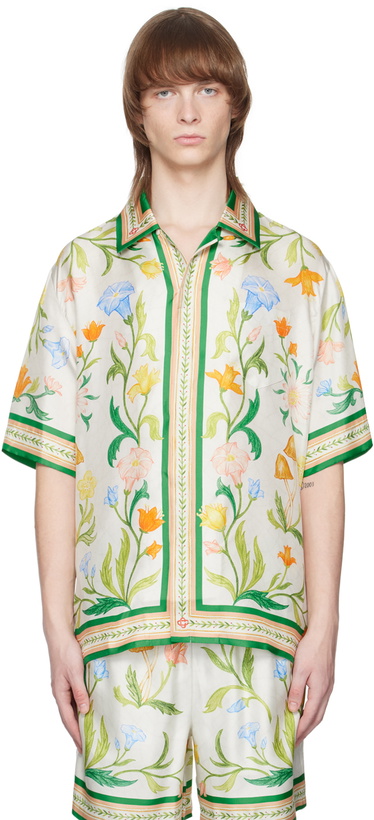 Photo: Casablanca Off-White 'L’Arche Fleurie' Shirt