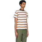 Phipps Off-White Striped Faultline T-Shirt